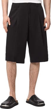 AllSaints Castro Pleated Cotton Shorts