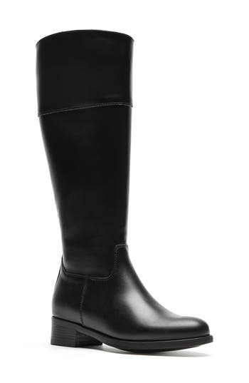 La Canadienne Savoury Waterproof Knee High Boot In Black Leather
