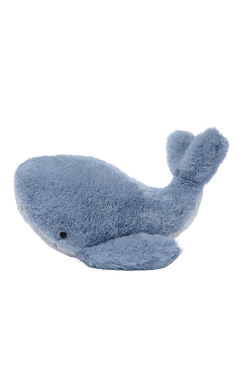 Lambs & Ivy Bubbles & Squirt Soft Plush Whale Stuffed Animal Toy, Alternate, color, Blue