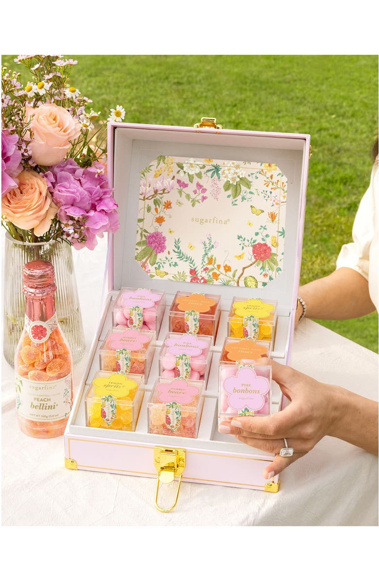 sugarfina Garden Party 9-Piece Mini Candy Trunk, Alternate, color, 