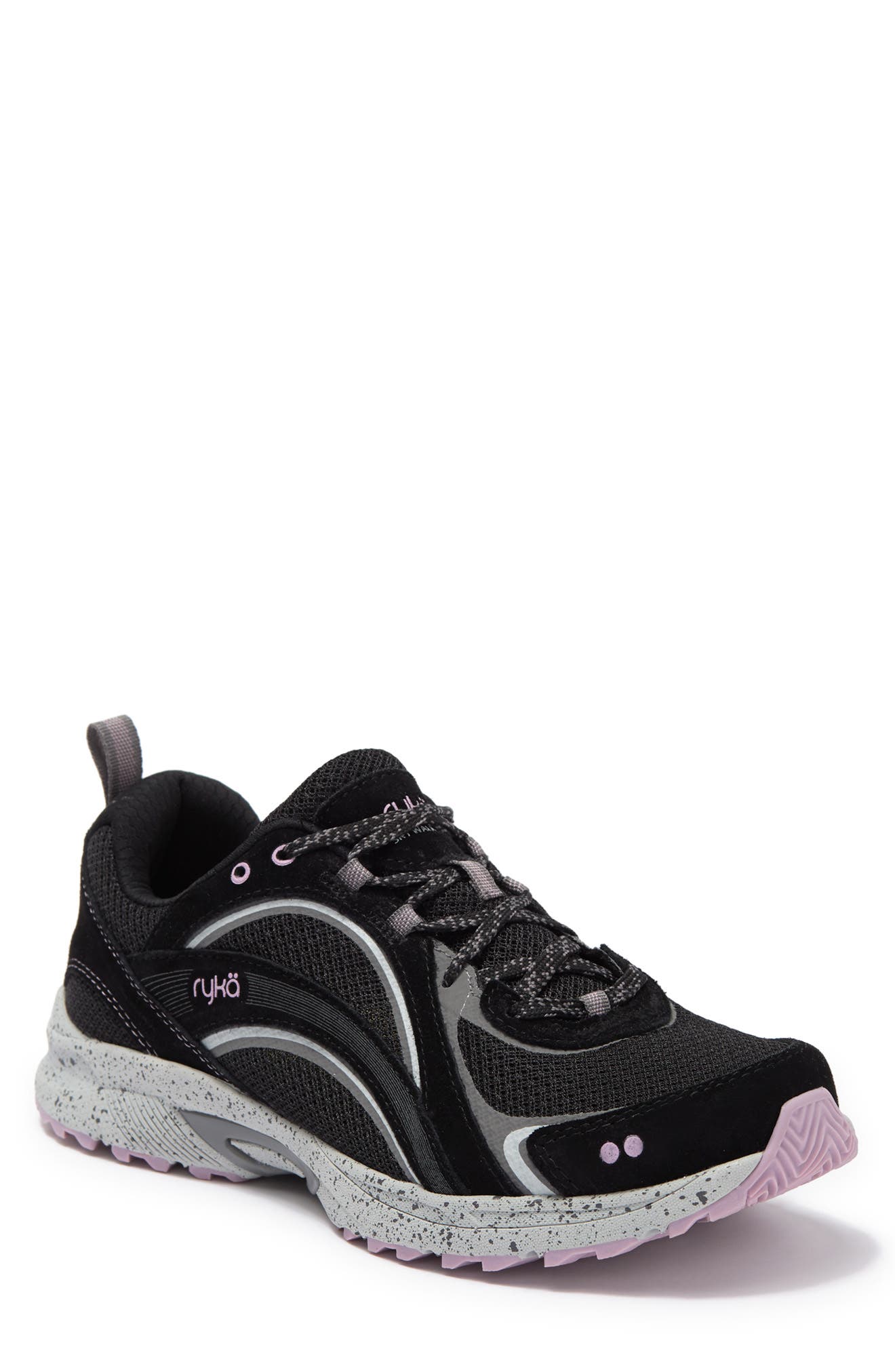 Ryka Sky Walk Trail Sneaker, Main, color, BLACK