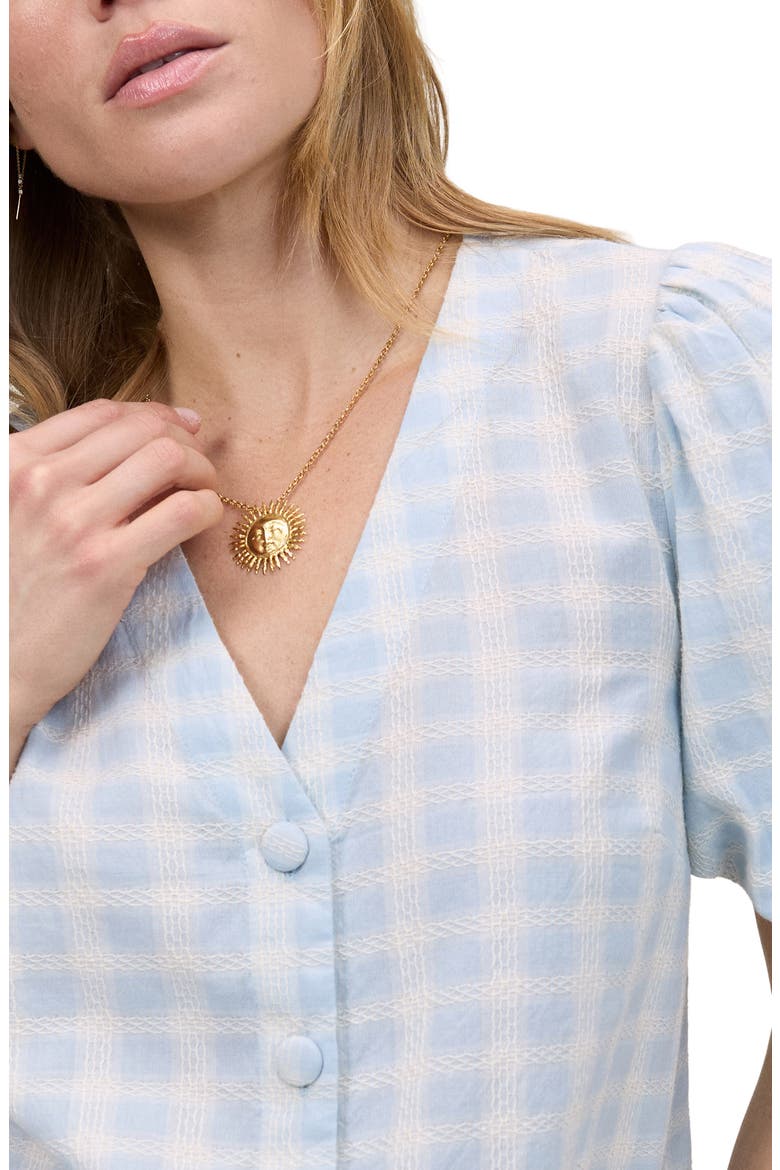 Brooke Puff Sleeve Top, Alternate, color, BLUE