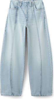 MANGO Seamed Balloon Jeans