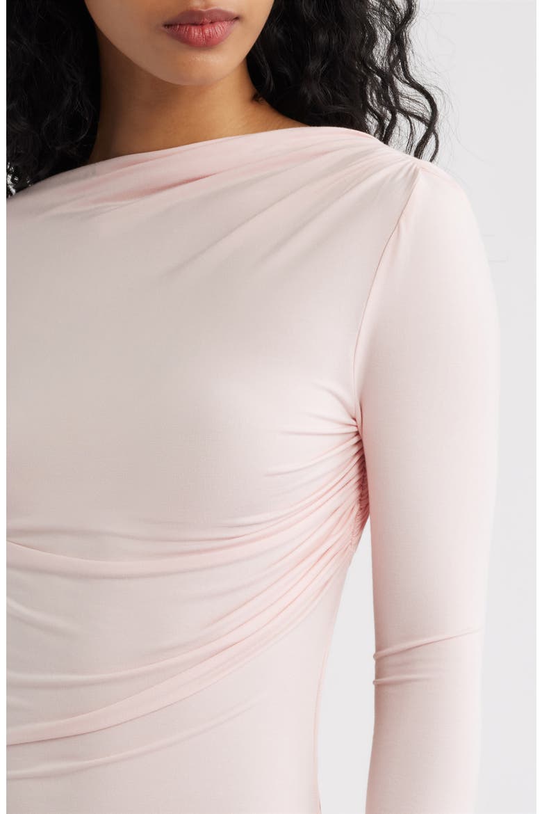 Romy Ruched Cocktail Minidress, Alternate, color, BALLET PINK
