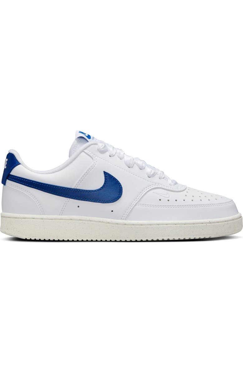 Nike Court Vision Low Sneaker, Alternate, color, White/ Royal/ Sail