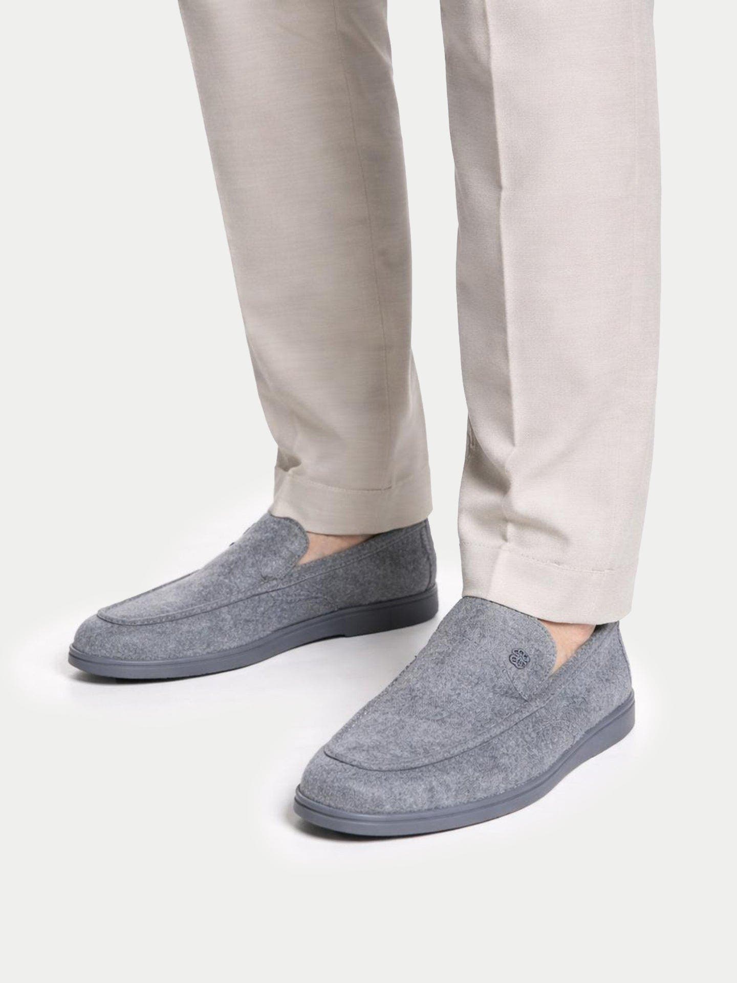 Gobi Cashmere Cashmere Loafers, Alternate, color, Steel Gray