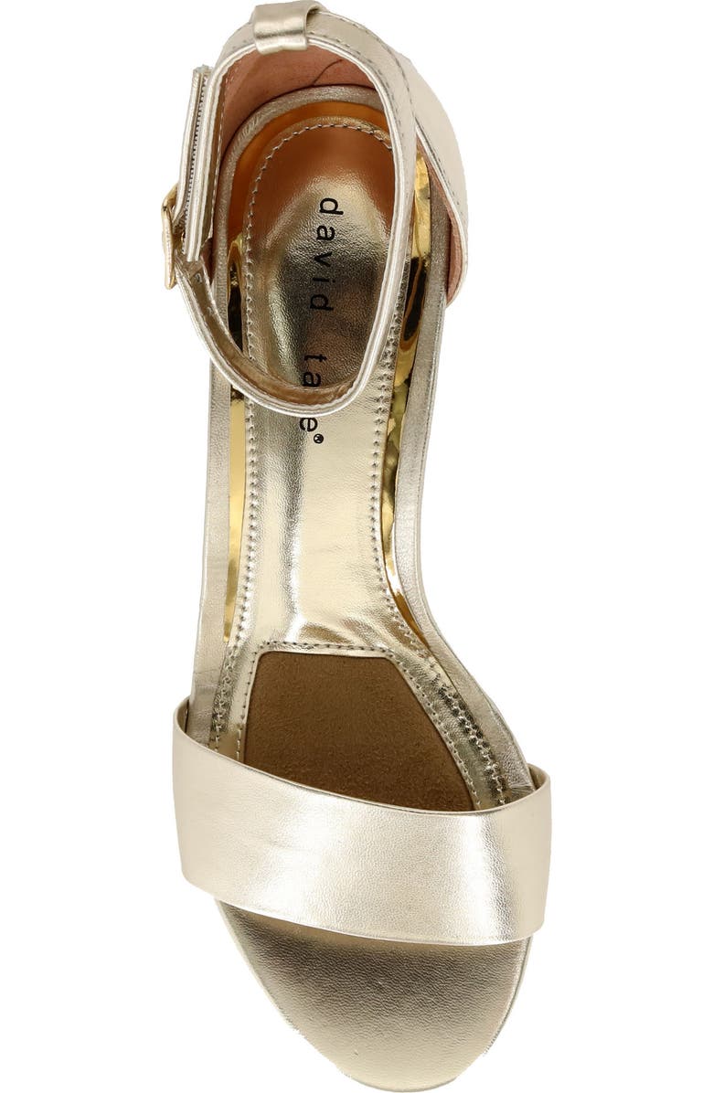 David Tate Timeless Ankle Strap Sandal, Alternate, color, Platinum