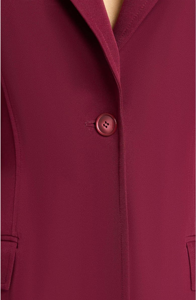 Santorelli JESS Single Button Peak Lapel Jacket with Seam Detail in Soft Stretch Crepe, Alternate, color,