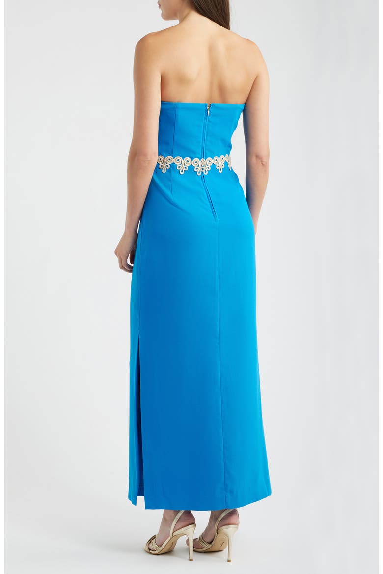 Kristella Strapless Maxi Dress, Alternate, color, NASSAU BLUE