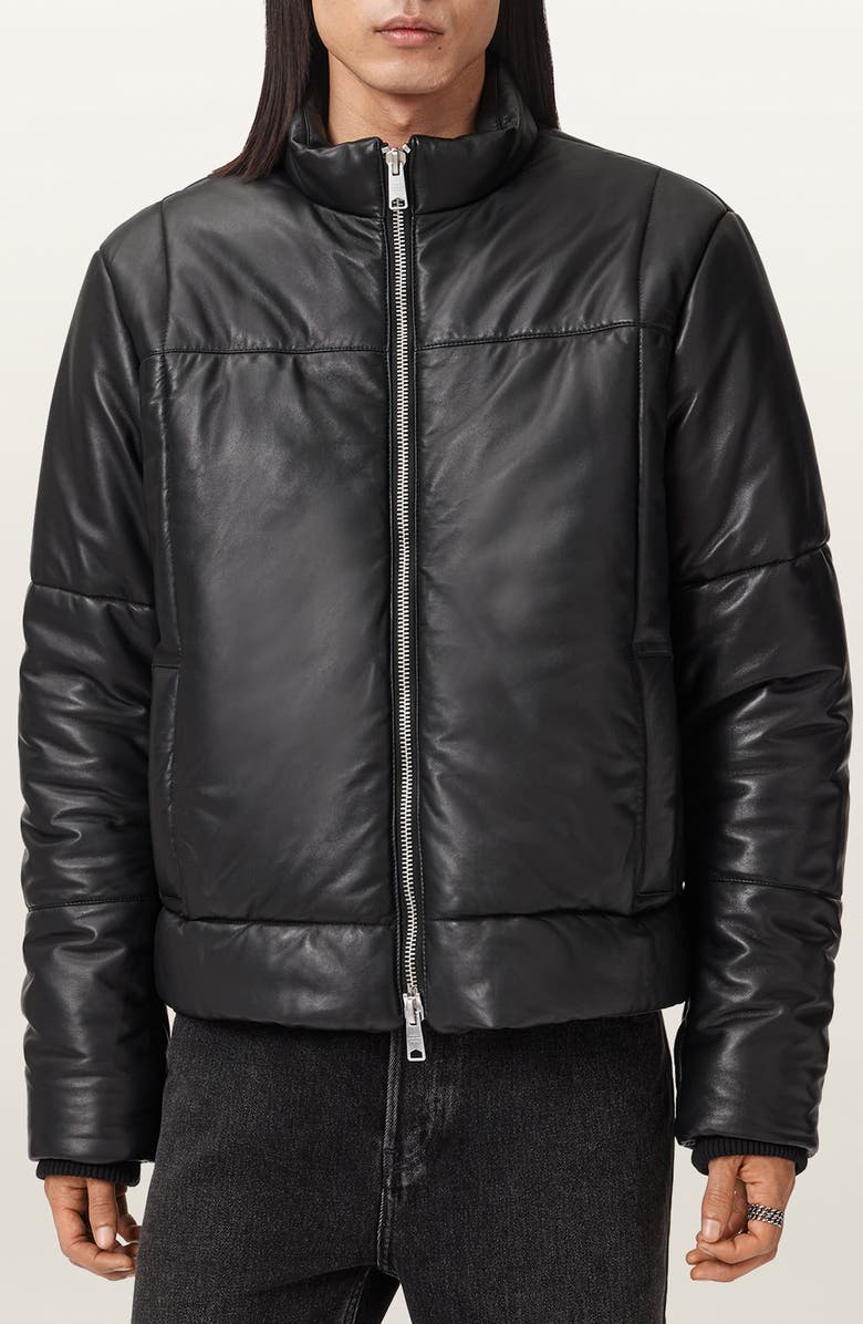 AllSaints Furse Puffer Jacket, Main, color, Black