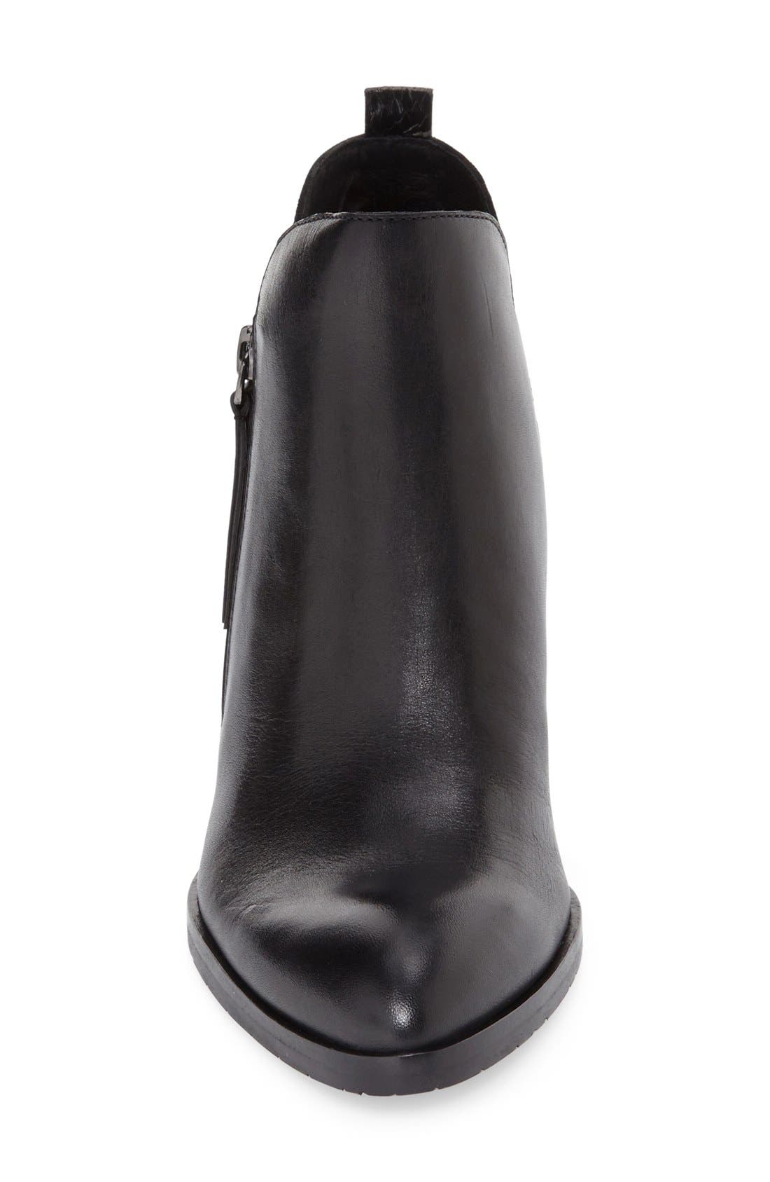 Donald J Pliner 'Edyn' Block Heel Bootie, Alternate, color, BLACK LEATHER/BLACK SUEDE