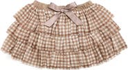 Sweet Wink Gingham Printed Tulle Tiered Tutu
