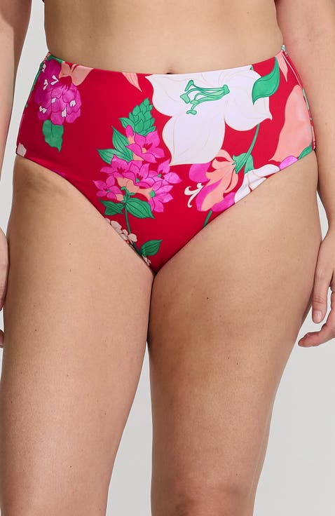 Ribbed Smoothing High Waisted Bikini Bottoms