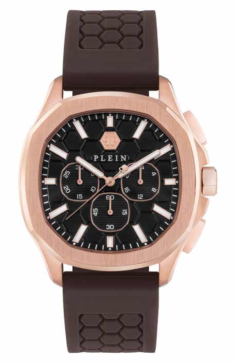 PHILIPP PLEIN Spectre Chronograph Silicone Strap Watch, 44mm