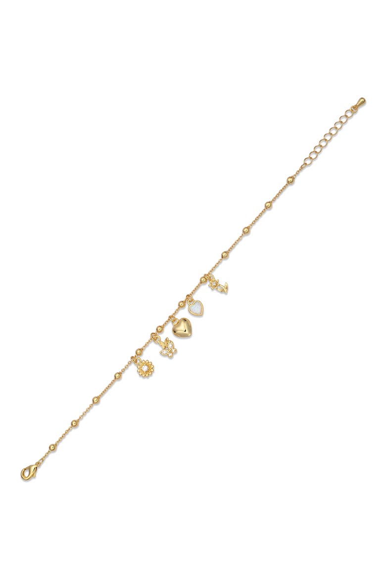 Celeste Charm Chain Bracelet, Alternate, color, GOLD