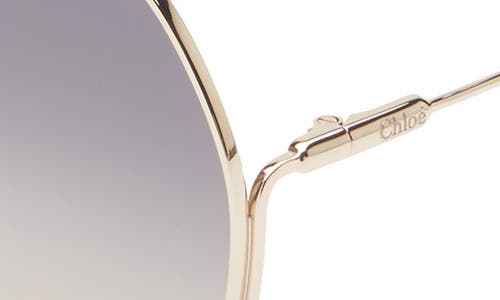 Chloé 59mm Rectangular Gradient Sunglasses In Purple