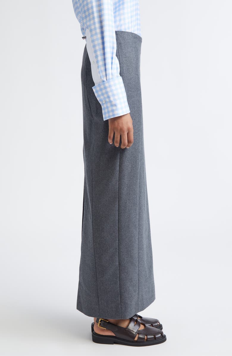 Thom Browne Wool Flannel Pencil Skirt, Alternate, color, Dark Grey