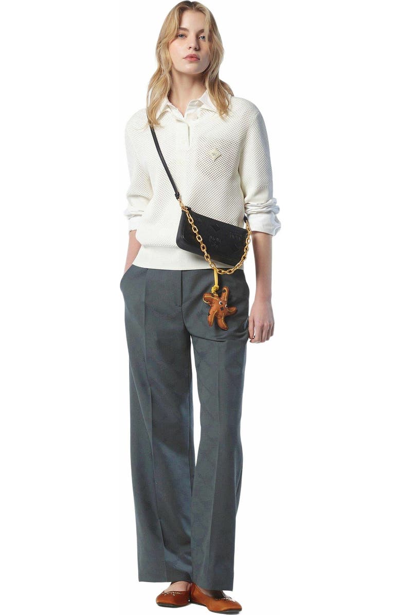 MCM Aren Chain Crossbody in Maxi Monogram Leather, Alternate, color, Black