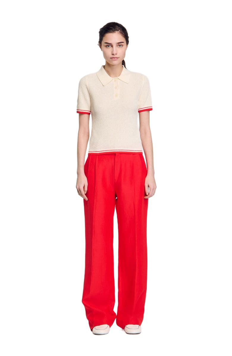 SANDRO Polo-neck sweater, Main, color,