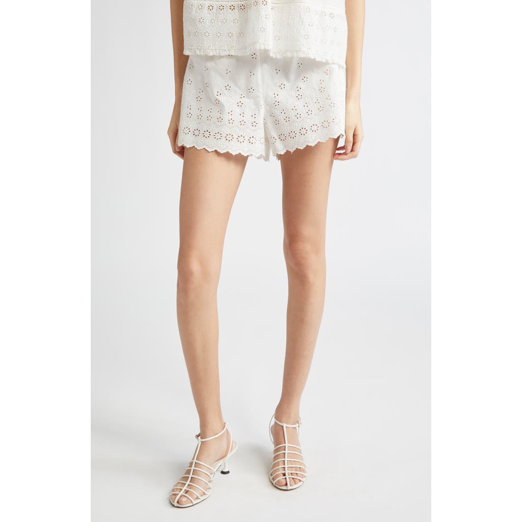 Doen Dôen Arbre Organic Cotton Eyelet Shorts