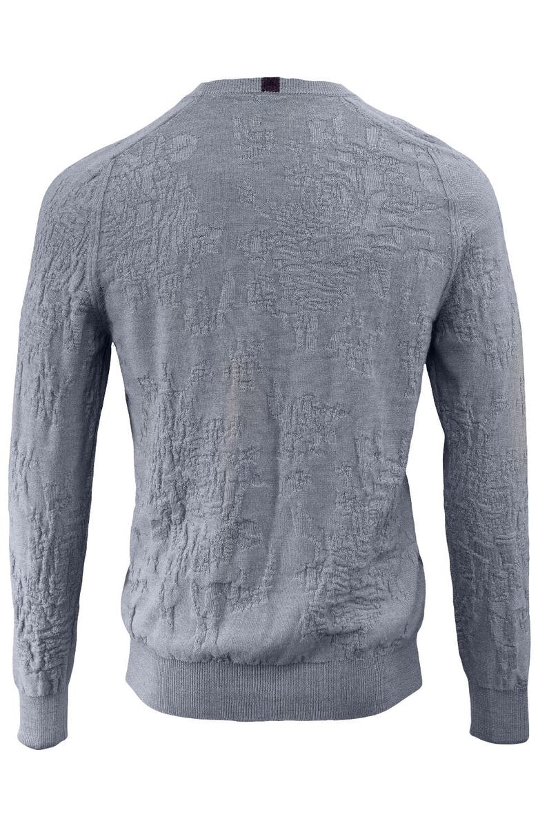 Lords of Harlech Cole Fully Fashioned Merino Wool Crewneck Sweater, Alternate, color, Flannel