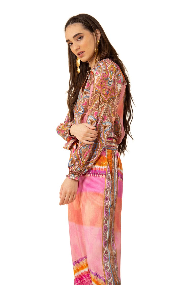 Hale Bob Natalia Silk Top, Alternate, color, 