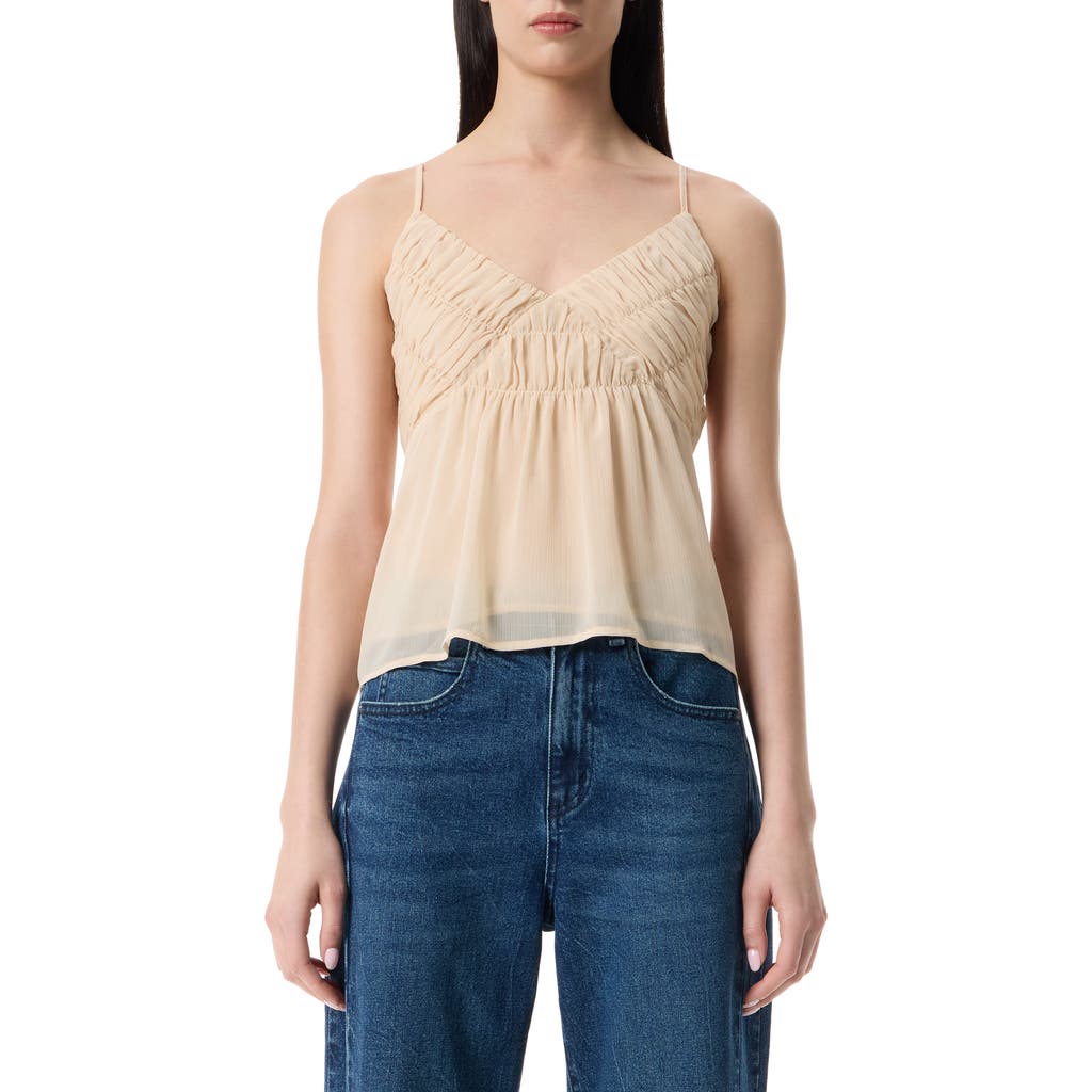 Robert Rodriguez Vickie Shirred Camisole In Gold