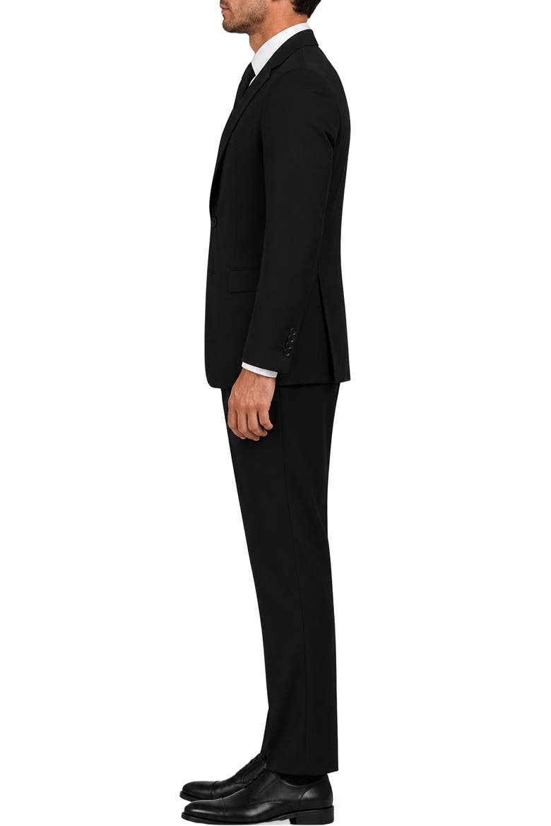 Giorgio Modern Fit Wool Suit, Alternate, color, BLACK
