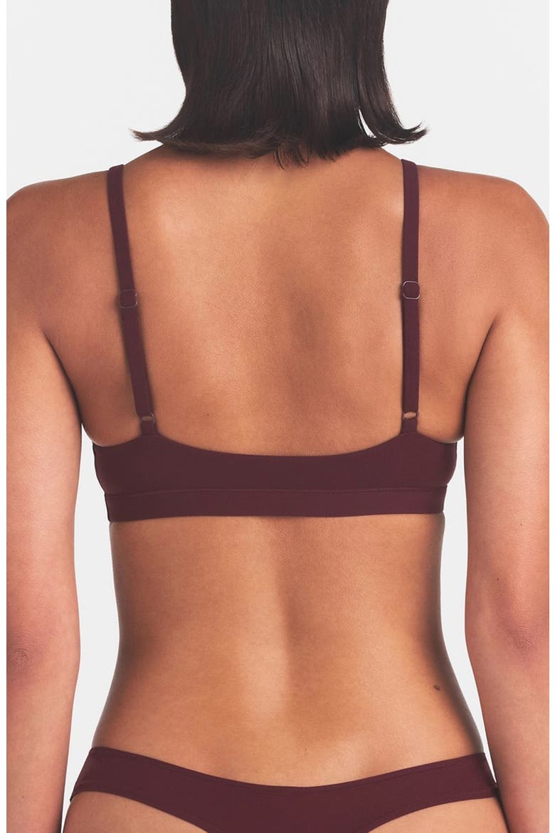 Fits Everybody Triangle Bralette, Alternate, color, CURRANT