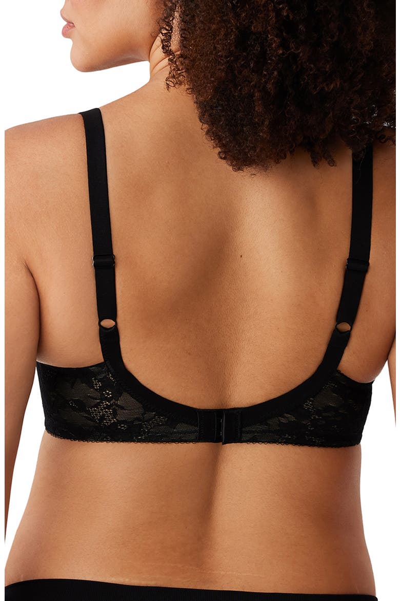 Finesse Molded Underwire T-Shirt Bra, Alternate, color, BLACK