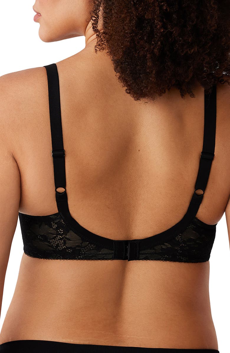 Wacoal Finesse Molded Underwire T-Shirt Bra, Alternate, color, Black