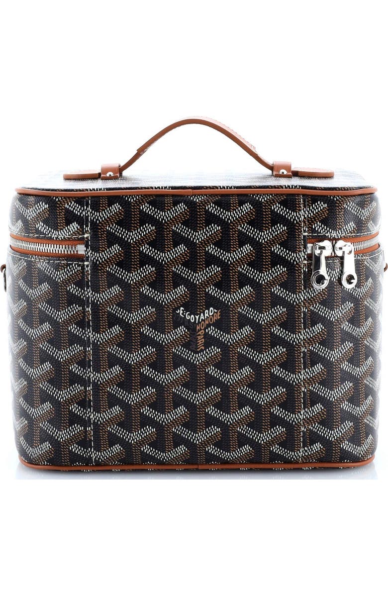 Pre-Owned Goyard Muse Vanity Case Coated Canvas, Alternate, color, Brown