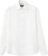 MANGO Slim Fit Linen Button-Up Shirt