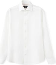 MANGO Slim Fit Linen Button-Up Shirt