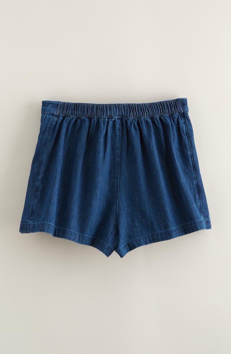 Nordstrom Kids' Chambray Pleated Skort, Alternate, color, Sapphire Blue Wash