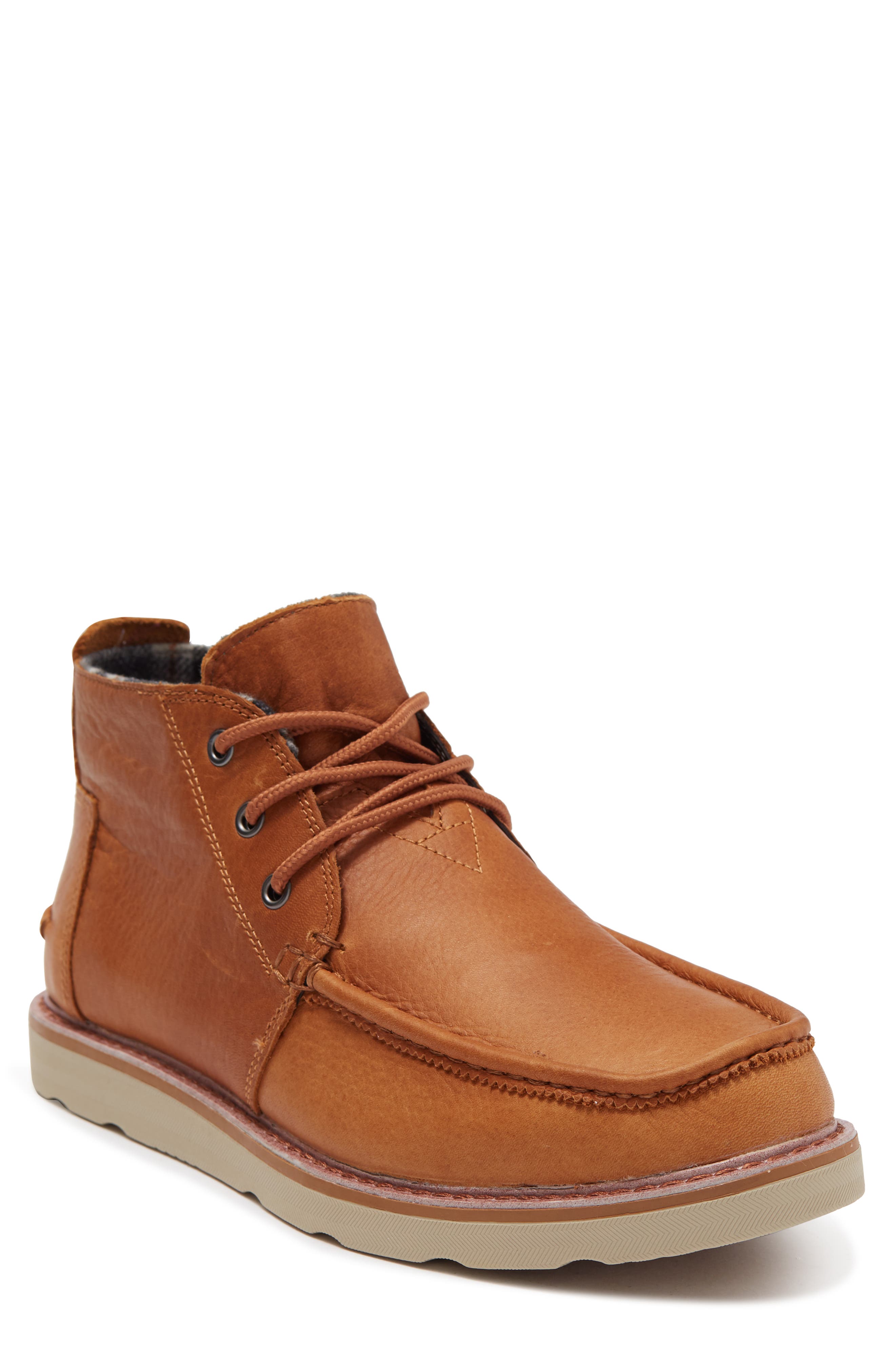 TOMS Moc Toe Leather Chukka Boot, Main, color, 
