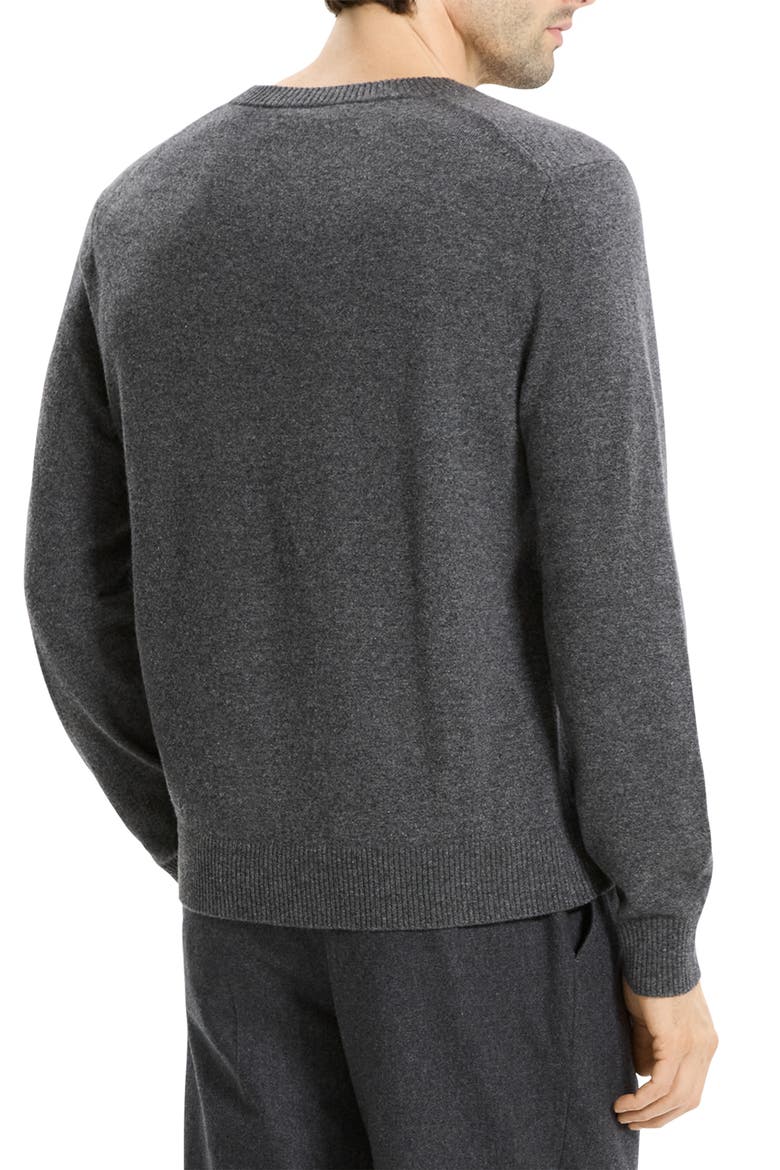 Hilles Cashmere Sweater, Alternate, color, CHARCOAL MELANGE