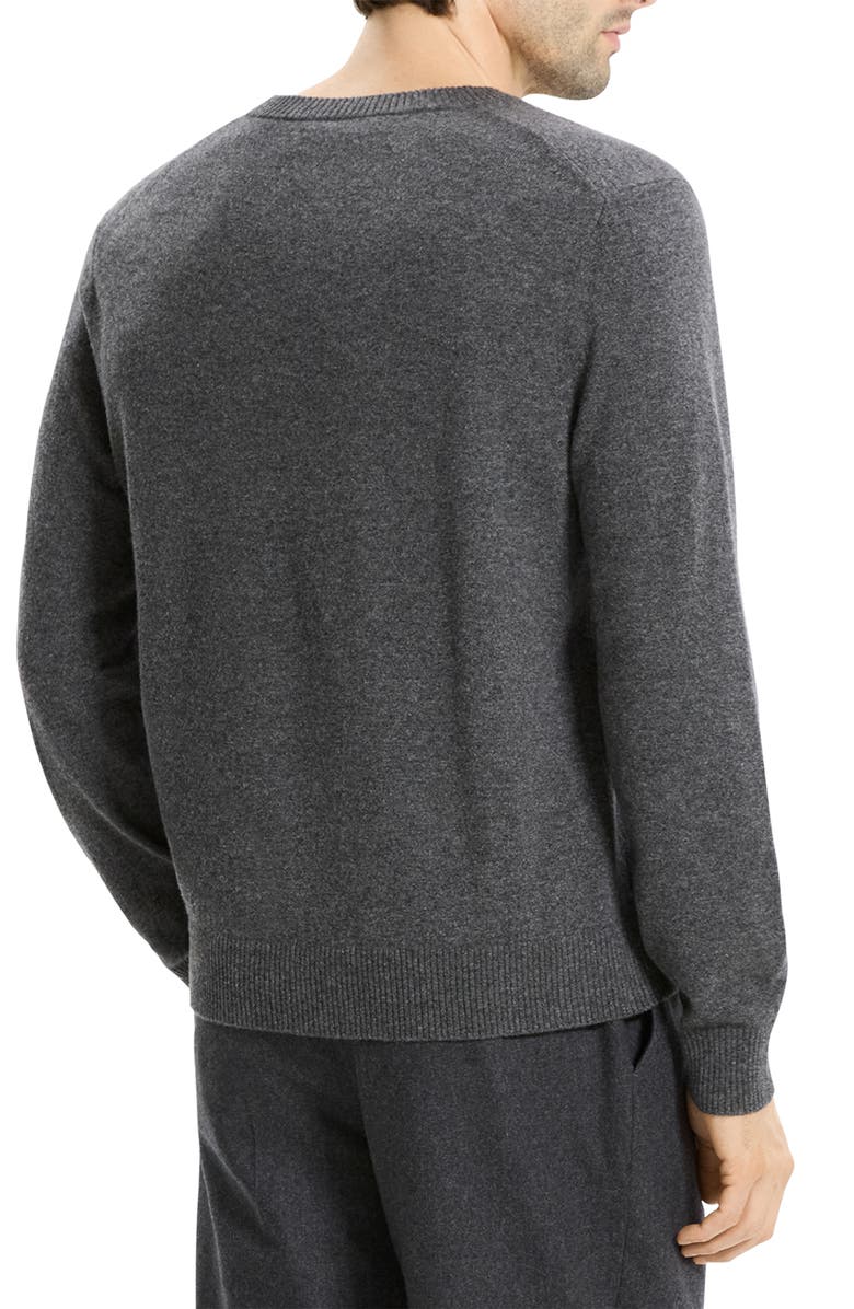 Theory Hilles Cashmere Sweater, Alternate, color, Charcoal Melange