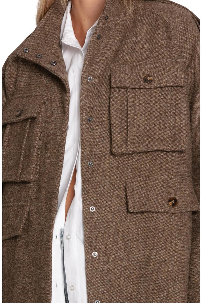 All My Love Wool Blend Jacket, Alternate, color, MILITARY
