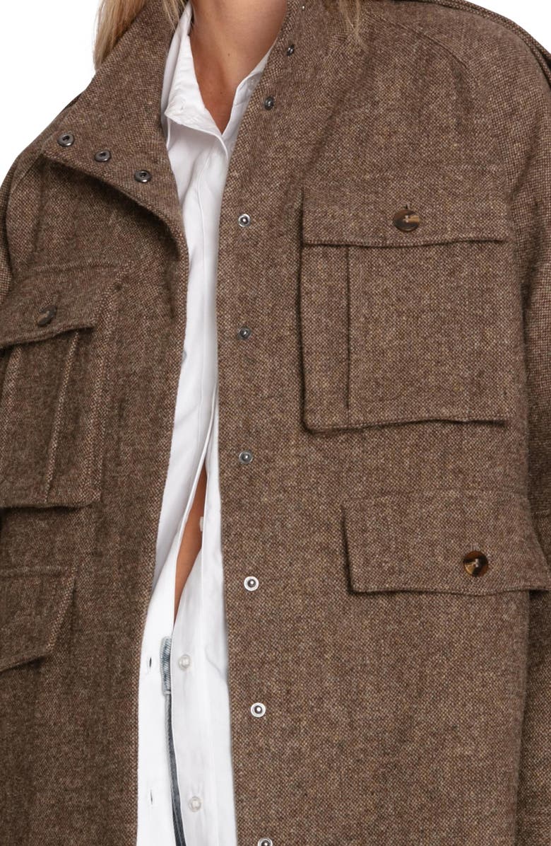 Belle & Bloom All My Love Wool Blend Jacket, Alternate, color, Military