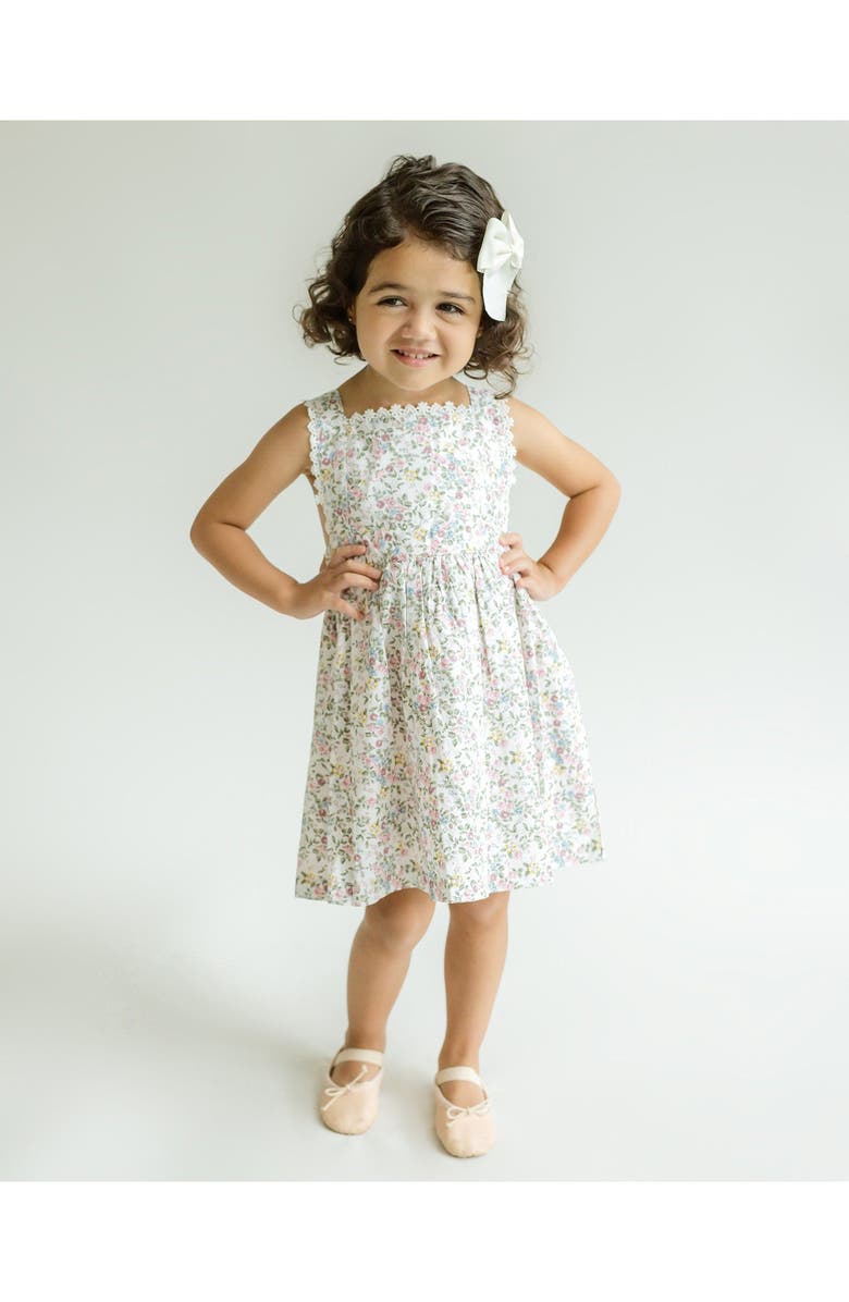 Cuclie Ana Pinafore Dress, Alternate, color, Pink Multi