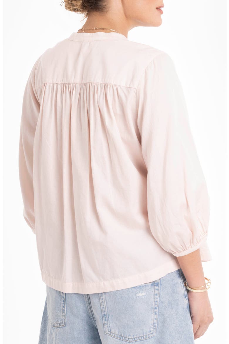 Poplin Peasant Top, Alternate, color, Sedona