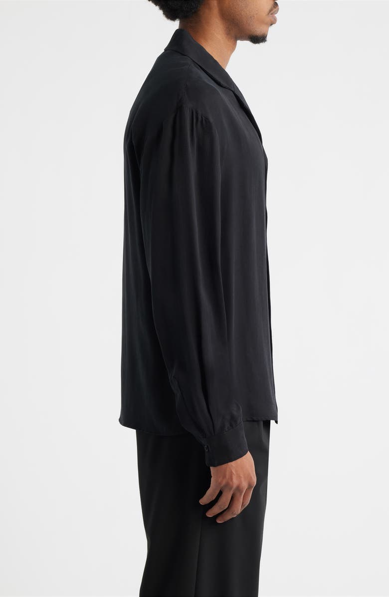 KROST Long Sleeve Cupro Camp Shirt, Alternate, color, Black