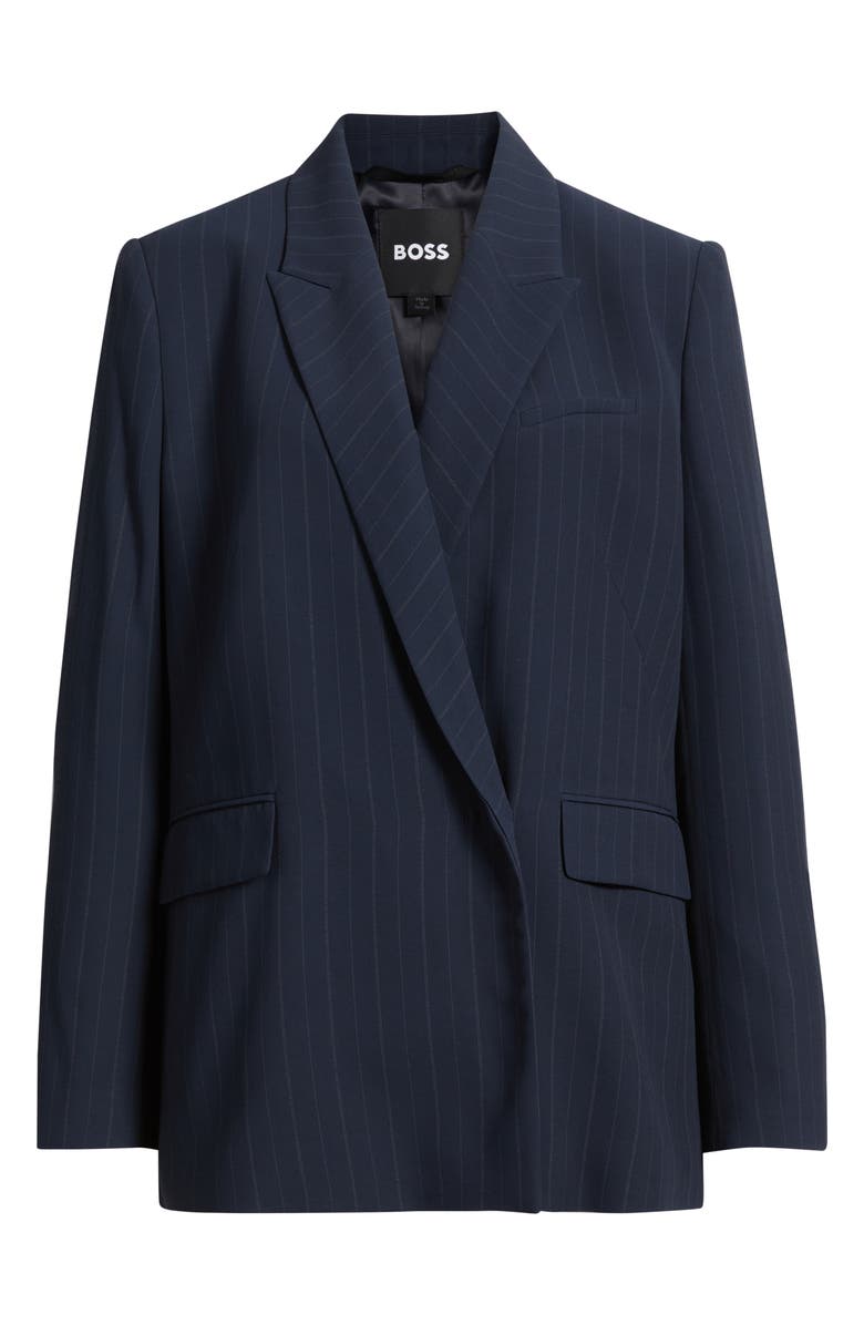BOSS Janka Pinstripe Blazer, Alternate, color, Sky Captain Pinstripe