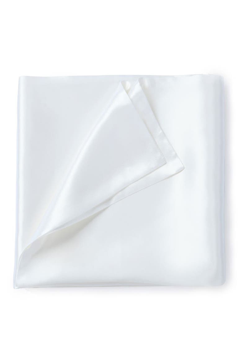 100% Pure Mulberry Silk Pillow Case, Alternate, color, WHITE