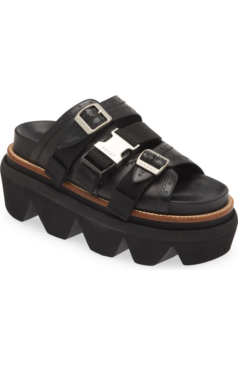 Sacai Wingtip Slide Sandal, Main, color,