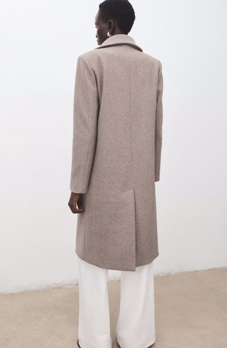 MANGO Notch Collar Coat with Removable Bib Insert, Alternate, color,