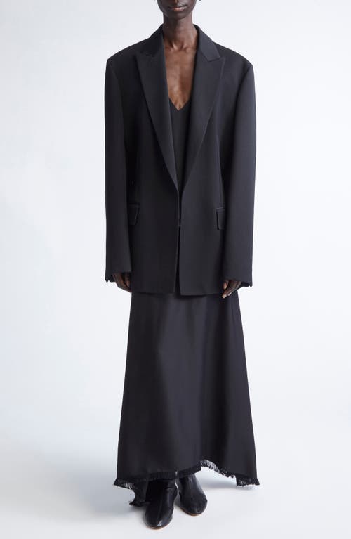 Fforme Elaina Tailored Wool Blazer In Black