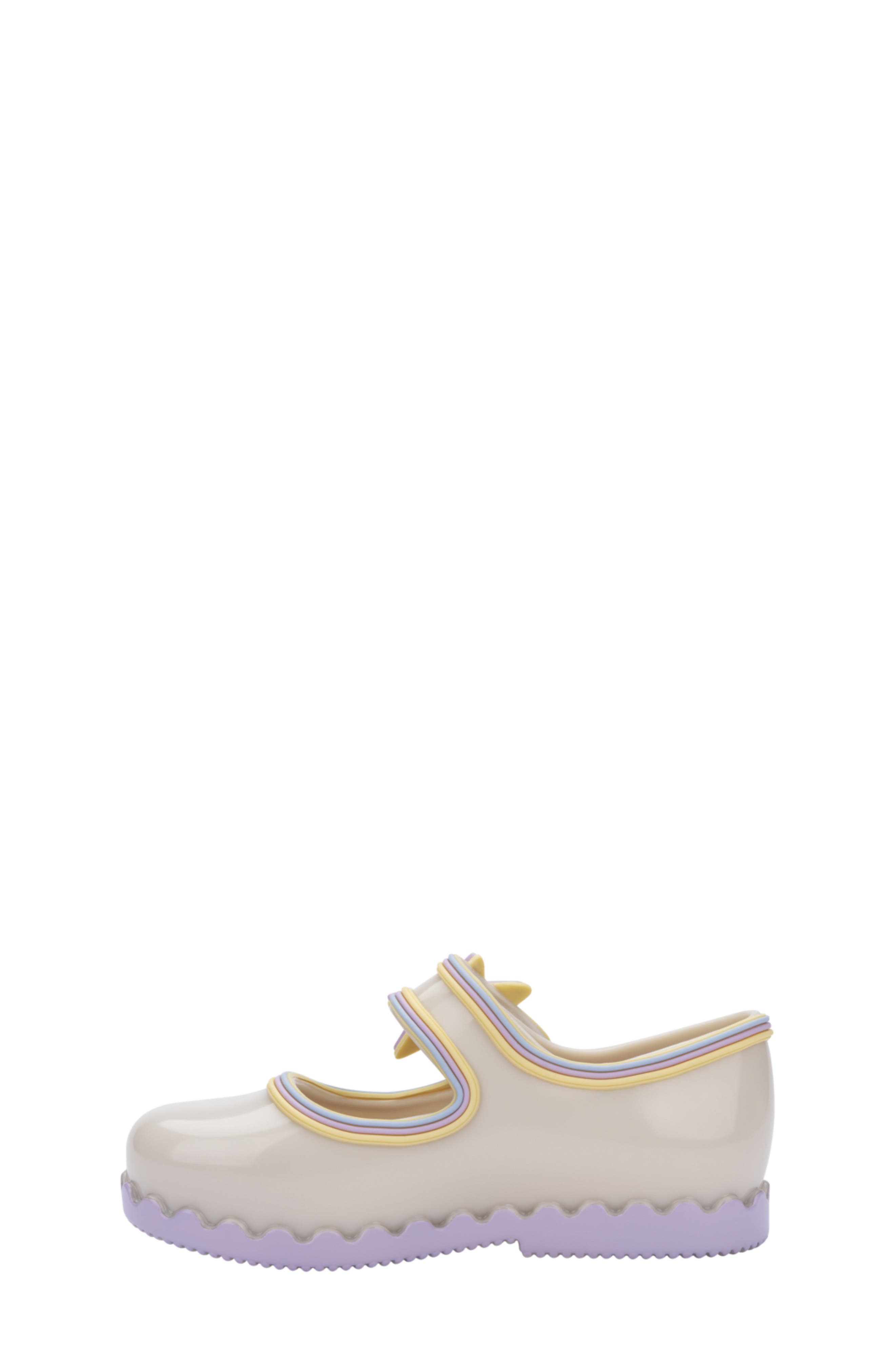 Kids' Hip Ballerina Mary Jane Flat, Alternate, color, BEIGE/ LILAC