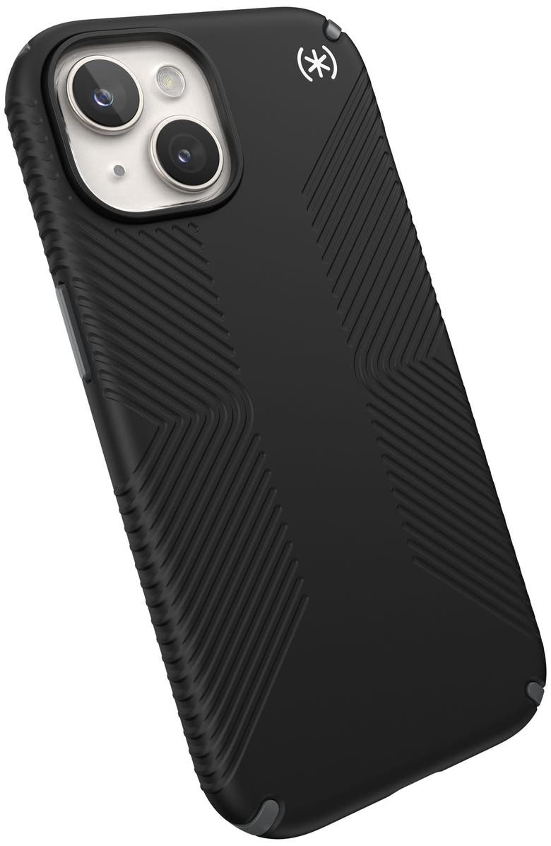 Speck Presidio2 Grip Case for Apple iPhone 15 / iPhone 14 / iPhone 13, Alternate, color, Black